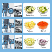 Vegetable Chopper, Safe Slicer With Adjustable Thickness5